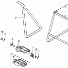 CR125R Подножки