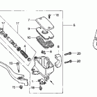 VF750C Главный тормозной цилиндр - передний