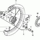 CR125R Переднее колесо