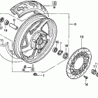VF750C Переднее колесо
