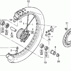 CR500R Переднее колесо
