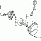 CR500R Крышка картера левая