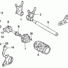CR125R Вилка переключения передач