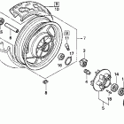 VF750C Заднее колесо
