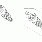 VF750C Задний амортизатор