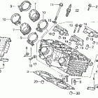 VF750C Задняя головка цилиндров