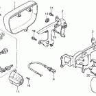 VF750C Carburetor side cover