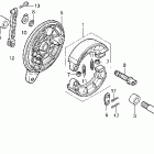 VF750C Задний тормоз