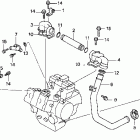VF750C Патрубки охлаждения