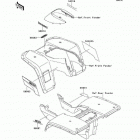 Bayou 300 (KLF300-B14) Decals(green)(klf300-b14)