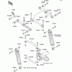 Bayou 300 (KLF300-B14) Задняя подвеска