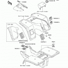 Bayou 300 (KLF300-B14) Наклейки предупреждения