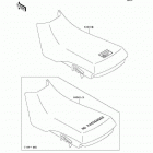 Bayou 300 (KLF300-B14) Сидение