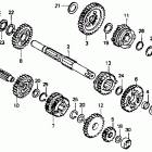 CR80R Трансмиссия