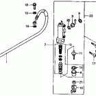 CR80R Rr. brake master cyl. 92-95
