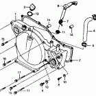 CR80R Крышка картера правая