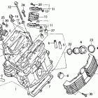 VT1100C Vt1100c  front cylinder head