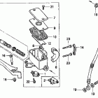 GL1500A Главный тормозной цилиндр - передний