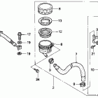 VFR750F Rr. brake master cyl. 94-96