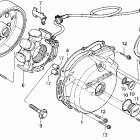 XR250R Крышка картера левая