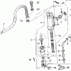 XR250R Задний тормозной цилидр