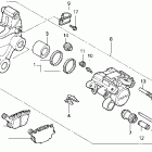 VT1100C2 Vt1100c2 rear brake caliper