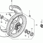 VT1100C Vt1100c  front wheel
