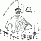 XR100R Топливный бак