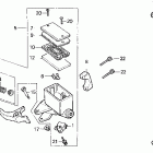 VT1100C Vt1100c  fr. brake master cyl. 95-96
