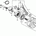 CR80R Коленвал