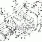 XR250R Крышка картера правая