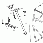 CR80R Подножки
