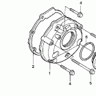 CBR1000F Крышка картера левая
