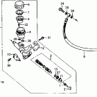 RVF750R Цилиндр сцепления