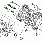 RVF750R Передняя головка цилиндров