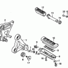 CBR1000F Подножки
