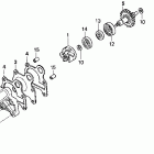 CR250R Водяной насос