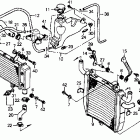 RVF750R Радиатор
