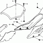 RVF750R Облицовка сидения