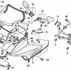 CBR1000F Верхний обтекатель
