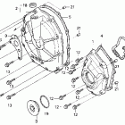 CBR600F2 Крышка картера правая