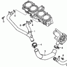 CBR1000F Патрубки охлаждения