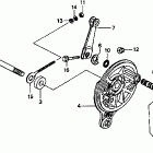 CT70 Задний тормоз