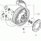 GL1500A Заднее колесо