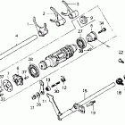 GL1500A Вал и вилки  коробки передач