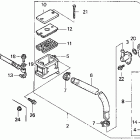 VFR750F Rr. brake master cyl. 90-93
