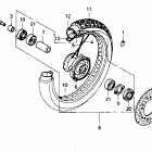 VT600CD Переднее колесо
