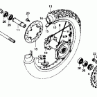 XR600R Rear wheel 91-92