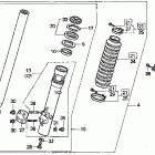 XR250L Передняя вилка