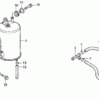 VFR750F Адсорбер, системы улавливания паров топлива